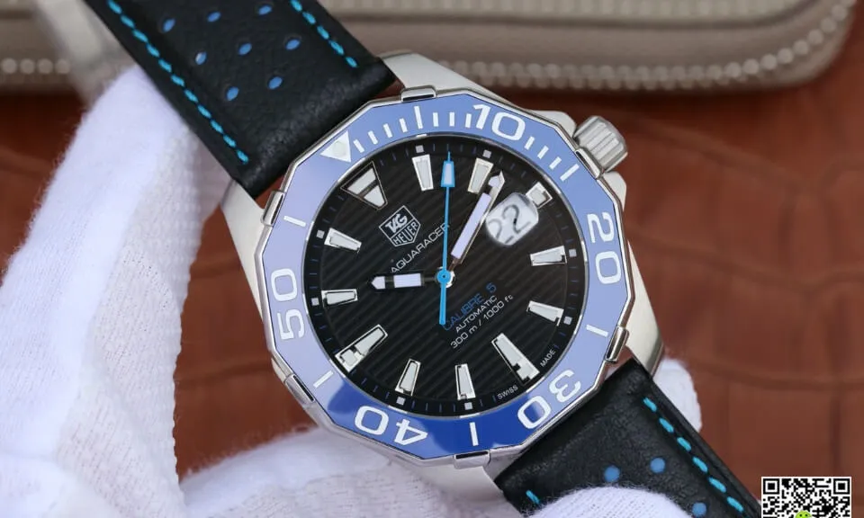 Tag Heuer Carrera CAV514C.FC8171 V6 Factory 1:1 Best Edition Replica Watch Blue Bezel